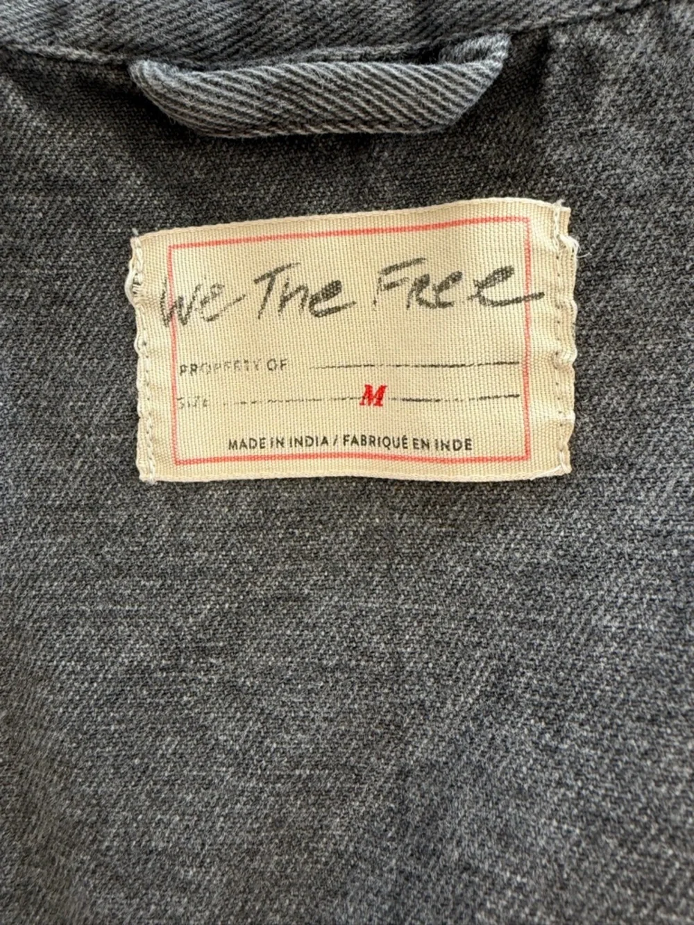 We the Free Madison city oversized denim jacket size medium - Picture 6 of 8